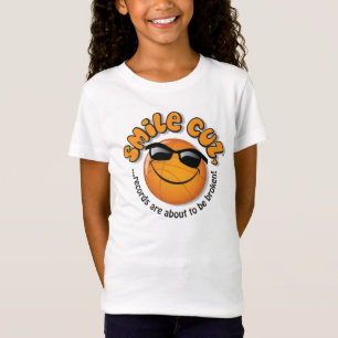 glimlach, ...de gegevens staan op het punt te word t-shirt