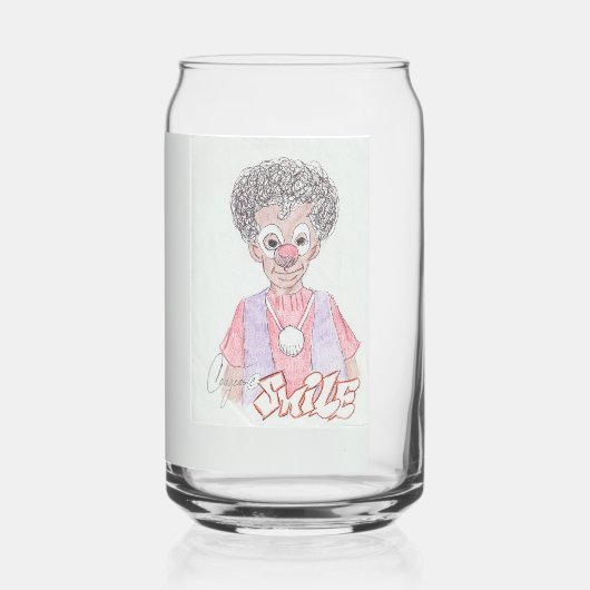 Glimlach drink glas (Voorkant)