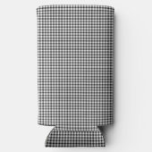 Glimlach Emoji Happy Face Zonnebril Gingham Plezie Seltzer Blikjeskoeler (Achterkant)