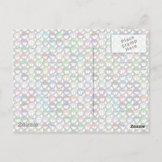 Glimlach - en de wereldglimlachen terug bij u! briefkaart (Achterkant)