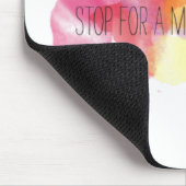 glimlach en vreugde met een kleurrijk citaat muismat (Hoek)