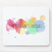 glimlach en vreugde met een kleurrijk citaat muismat (Voorkant)