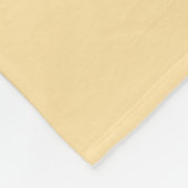 Glimlach Franse Bulldog Beige Fleece Deken (Hoek)
