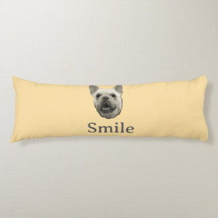Glimlach Franse Bulldog Beige Lichaamskussen