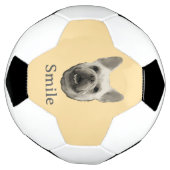Glimlach Franse Bulldog Beige Voetbal (Gedraaid)