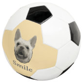 Glimlach Franse Bulldog Beige Voetbal (Drie kwart)