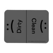 Glimlach/Frons - Donkergrijs Magneet (Horizontaal)