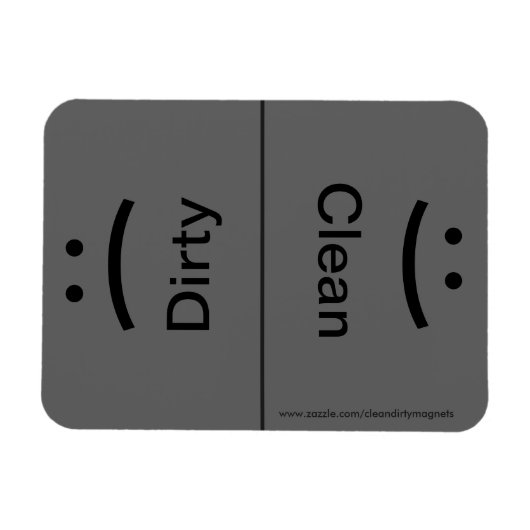 Glimlach/Frons - Donkergrijs Magneet (Horizontaal)