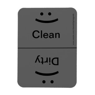 Glimlach/Frons - Donkergrijs Magneet