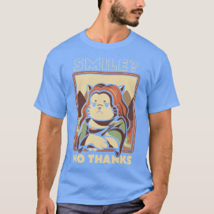 Glimlach Geen Bedankt Monalisa Cat door Tobe Fonse T-shirt