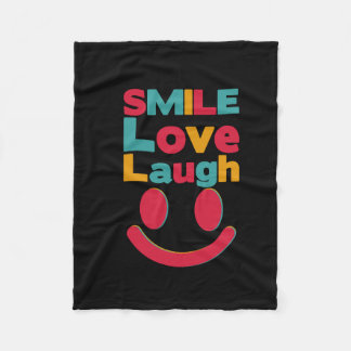 Glimlach, gelukkig, schattig, trendy, geel, esthet fleece deken