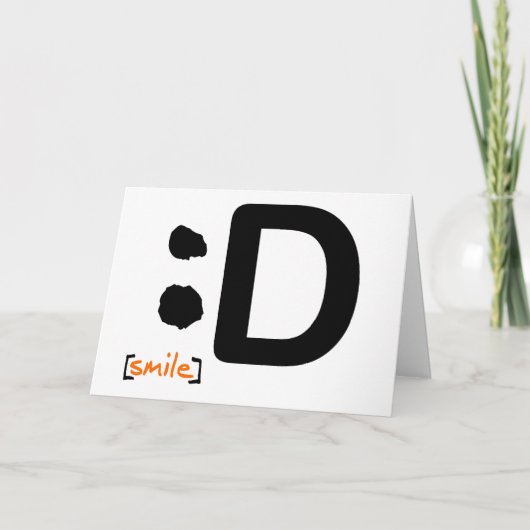 Glimlach… Geweldige Kaart (Voorkant)