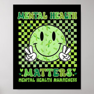 Glimlach Gezicht Ondersteuningsteam Mental Health  Poster
