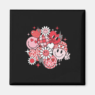 Glimlach Gezicht Valentijnsdag Sfeer Luipaard Bloe Magneet