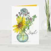 Glimlach God houdt van je religieuze bemoediging Kaart (Voorkant)