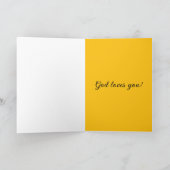 Glimlach God houdt van je religieuze bemoediging Kaart (Binnen)