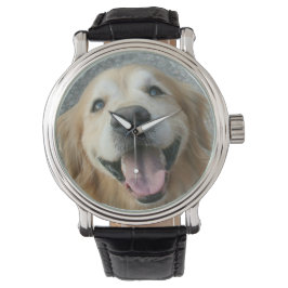 Glimlach Golden Retriever Horloge