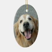 Glimlach Golden Retriever Keramisch Ornament (Rechts)