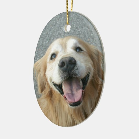 Glimlach Golden Retriever Keramisch Ornament (Links)