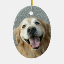 Glimlach Golden Retriever Keramisch Ornament