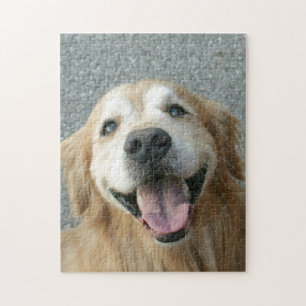 Glimlach Golden Retriever Legpuzzel