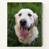 Glimlach Golden Retriever Notitieboek (Achterkant)