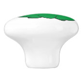 Glimlach Green Bell Pepper Keramische Knop (Zijkant)