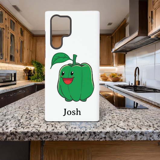 Glimlach Green Bell Pepper Samsung Galaxy Hoesje
