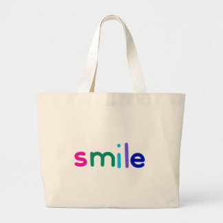 Glimlach Grote Tote Bag