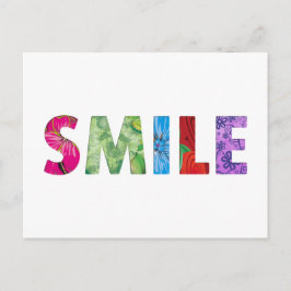 Glimlach Happy Quote 02 Briefkaart
