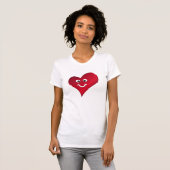 glimlach hart t-shirt (Voorkant volledig)