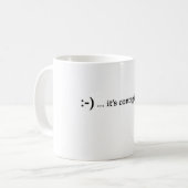 glimlach...het is besmettelijke mok (Voorkant links)