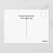 Glimlach, het is Cookie Time! Briefkaart (Achterkant)