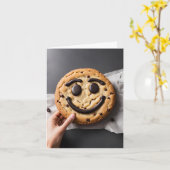 Glimlach, het is Cookie Time! Kaart (Gele Bloem)