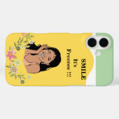 Glimlach, het is gratis. Case-Mate iPhone case (Achterkant (horizontaal))