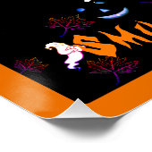Glimlach Het is Happy Halloween Herfst Spooky Ghos Perfect Poster (Hoek)