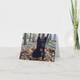 Glimlach, het is Herfst Kaart