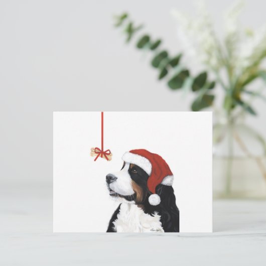 Glimlach Het is Kerstmis Feestdagenkaart (Staand voorkant)