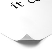 GLIMLACH, het kan erger Poster (Hoek)