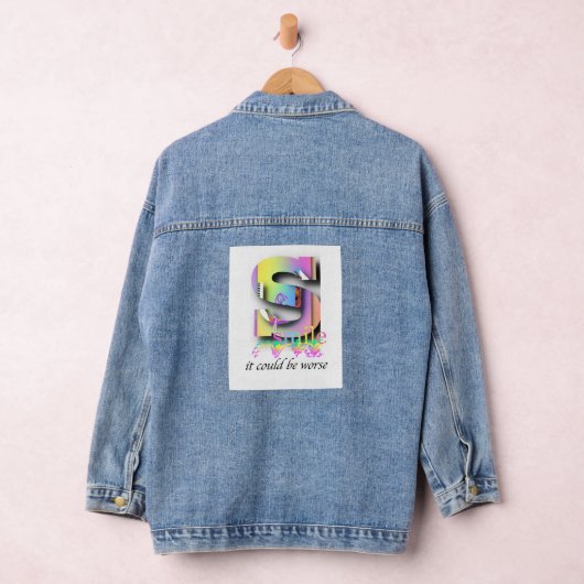 Glimlach, het kan nog erger denim jacket (Hangar)