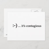 Glimlach, het zijn besmettelijke briefkaarten (Voorkant / Achterkant)