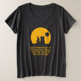 Glimlach, hoop, moed grote maat t-shirt