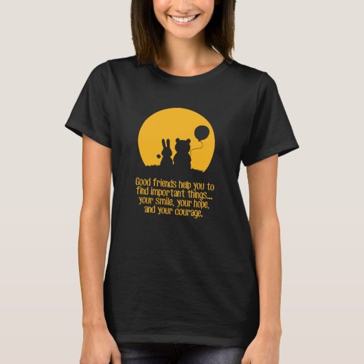 Glimlach, hoop, moed t-shirt (Voorkant)