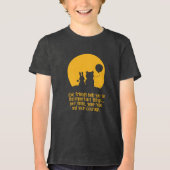 Glimlach, hoop, moed Tri-Blend shirt (Voorkant)