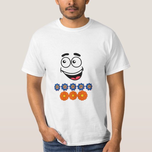 Glimlach illustratie t-shirt (Voorkant)