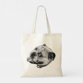 Glimlach in halftoon tote bag (Achterkant)