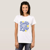 Glimlach in het leven t-shirt (Voorkant volledig)