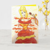 Glimlach in je hart verjaardagskaart kaart (Gele Bloem)