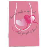 Glimlach in mijn hart Valentijns Medium Cadeauzakje (Voorkant)