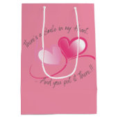 Glimlach in mijn hart Valentijns Medium Cadeauzakje (Achterkant)